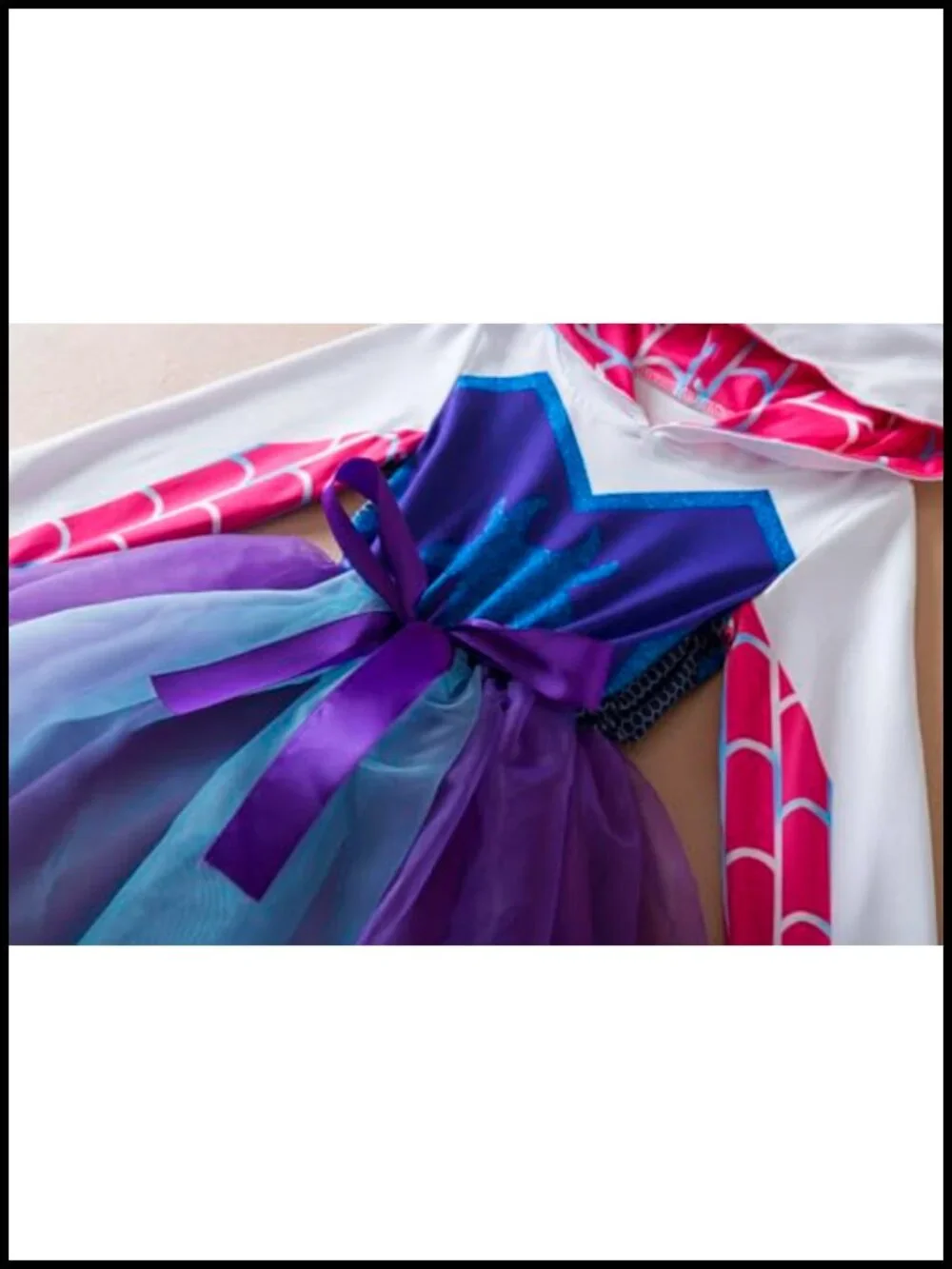 Spider-Gwen Tutu Dress Cosplay Costume for Girls Halloween Spider Girl Ghost